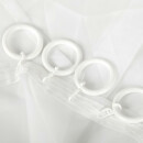 Ringe mit Faltenleghaken Ø40mm 10er Set Weiß