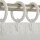 Ringe mit Faltenleghaken Ø40mm 10er Set Weiß