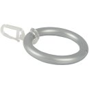 Ringe mit Faltenleghaken Ø40mm 10er Set Grau