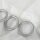 Ringe mit Faltenleghaken Ø40mm 10er Set Grau