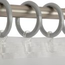 Ringe mit Faltenleghaken Ø40mm 30er Set Grau