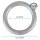 Ringe mit Faltenleghaken Ø40mm 30er Set Grau