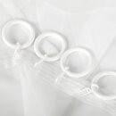 Ringe mit Faltenleghaken Ø40mm 40er Set Weiß