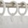 Ringe mit Faltenleghaken Ø40mm 40er Set Weiß