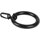 Ringe mit Faltenleghaken Ø40mm 40er Set Schwarz