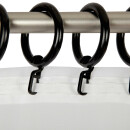 Ringe mit Faltenleghaken Ø40mm 40er Set Schwarz