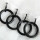 Ringe mit Faltenleghaken Ø40mm 40er Set Schwarz