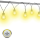LED-Lichterkette mit Glühbirnen, warmweiß 10 Birnen