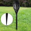 LED Solar Fackel im Flammeneffekt mit Erdspieß 2er-Pack