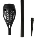 LED Solar Fackel im Flammeneffekt mit Erdspieß 2er-Pack