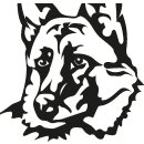 7 Tage Brenner mit Tier-Motiv (Weiß) - 9er Pack Hund Schäferhund
