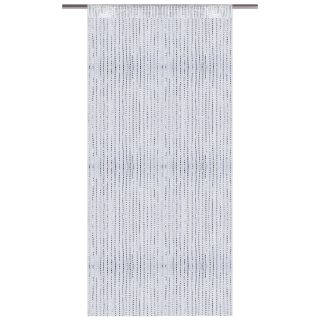 Fadenvorhang in Lurex- Optik mit Stangendurchzug 300 x 250 cm in Weiß