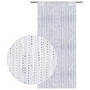 Fadenvorhang in Lurex- Optik mit Stangendurchzug 300 x 250cm in Weiß