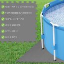 Bodenschutzmatte für Pool "Anthrazit" - 2m² (8Stk. à 50x50cm)