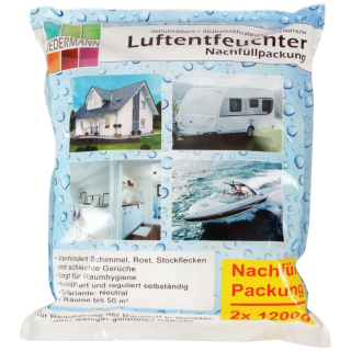 Luftentfeuchter Nachfüllpackung 2x1200g