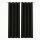 Gardinenschal Ellen blickdicht mit Ösen 2er Pack 140x145 cm Schwarz