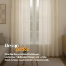Dekoschal Ellen Ösen Blickdicht 2er Pack - 140x145cm Weiß