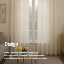 Gardinenschal Ellen blickdicht mit Ösen 2er Pack 140x145 cm Weiß