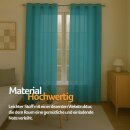 Gardinenschal Ellen blickdicht mit Ösen 2er Pack 140x145 cm Türkis