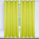 Dekoschal Ellen Ösen Blickdicht 2er Pack - 140x145cm Grün