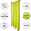Dekoschal Ellen Ösen Blickdicht 2er Pack - 140x145cm Grün