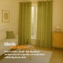 Gardinenschal Ellen blickdicht mit Ösen 2er Pack 140x145 cm Grün