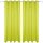 Dekoschal Ellen Ösen Blickdicht 2er Pack - 140x145cm Grün