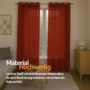 Gardinenschal Ellen blickdicht mit Ösen 2er Pack 140x145 cm Rot