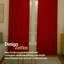 Gardinenschal Ellen blickdicht mit Ösen 2er Pack 140x145 cm Rot