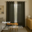 Dekoschal Ellen Ösen Blickdicht 2er Pack - 140x145cm Anthrazit