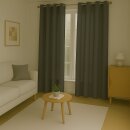 Dekoschal Ellen Ösen Blickdicht 2er Pack - 140x145cm Anthrazit