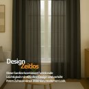 Dekoschal Ellen Ösen Blickdicht 2er Pack - 140x145cm Anthrazit
