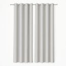 Gardinenschal Ellen blickdicht mit Ösen 2er Pack...