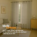Gardinenschal Ellen blickdicht mit Ösen 2er Pack 140x145 cm Hellgrau