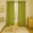 Gardinenschal Ellen blickdicht mit Ösen 2er Pack 140x175 cm Grün