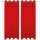 Dekoschal Ellen Ösen Blickdicht 2er Pack - 140x175cm Rot
