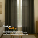 Gardinenschal Ellen blickdicht mit Ösen 2er Pack 140x225 cm Anthrazit