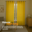 Gardinenschal Ellen blickdicht mit Ösen 2er Pack 140x225 cm Gelb