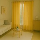 Gardinenschal Ellen blickdicht mit Ösen 2er Pack 140x225 cm Gelb