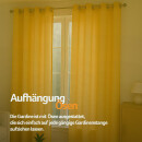 Gardinenschal Ellen blickdicht mit Ösen 2er Pack 140x225 cm Gelb