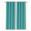 Gardinenschal Ellen blickdicht mit Ösen 2er Pack...