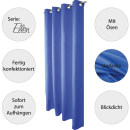 Dekoschal Ellen Ösen Blickdicht 2er Pack - 140x245 cm Blau