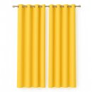 Gardinenschal Ellen blickdicht mit Ösen 2er Pack...