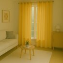 Gardinenschal Ellen blickdicht mit Ösen 2er Pack 140x245 cm Gelb