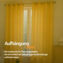Gardinenschal Ellen blickdicht mit Ösen 2er Pack 140x245 cm Gelb