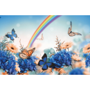 48h Brenner mit Motiv ( Weiß ) - 9er Pack Schmetterling Regenbogen