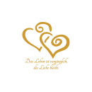 48h Brenner mit Motiv (Weiß) - 9er Pack 2 Herzen (Gold)