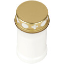 48h Brenner mit Motiv (Weiß) - 9er Pack 2 Herzen (Gold)