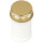 48h Brenner mit Motiv (Weiß) - 9er Pack 2 Herzen (Gold)
