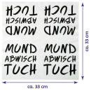 Servietten 33x33cm ( Mund abwisch Tuch ), 1/4 Falz, 3-lagig, 40/80/120er Pack